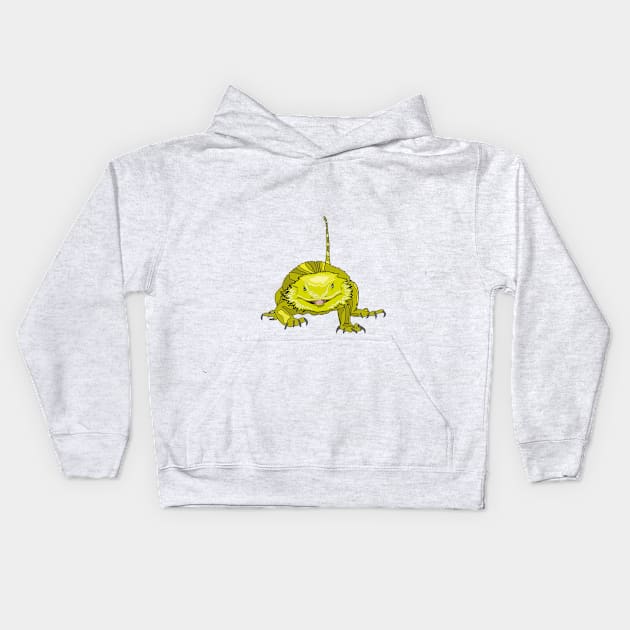 Bearded Dragon Kids Hoodie by BOEC Gear